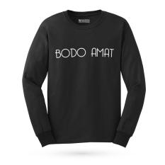 Walexa Kaos Distro BODO AMAT Promo Baju Kaos Murah Panjang - Hitam